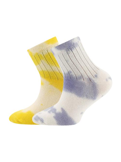 EWERS Sokker  lemon / mørkelilla / hvid