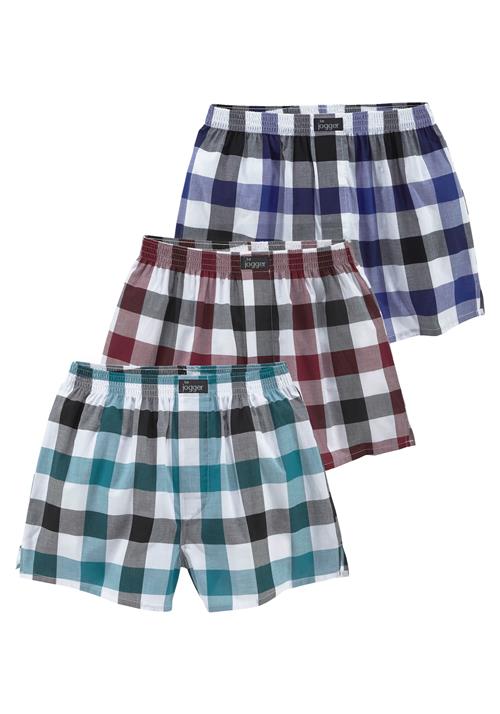 LE JOGGER Boksershorts  turkis / royalblå / vinrød / hvid