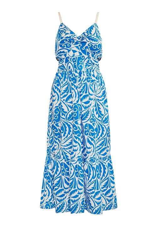 IZIA Sommerkjole  royalblå / hvid