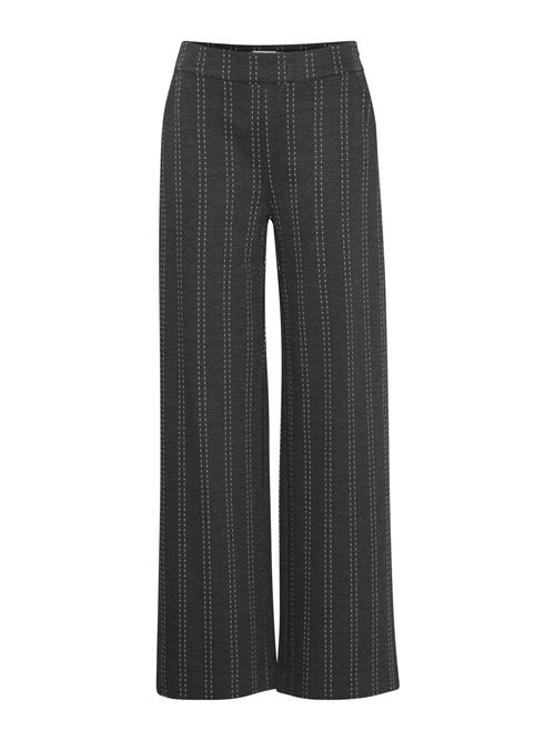 ICHI Bukser 'IHRuti'  mørkegrå / hvid