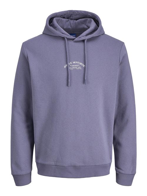 JACK & JONES Sweatshirt  violetblå / hvid
