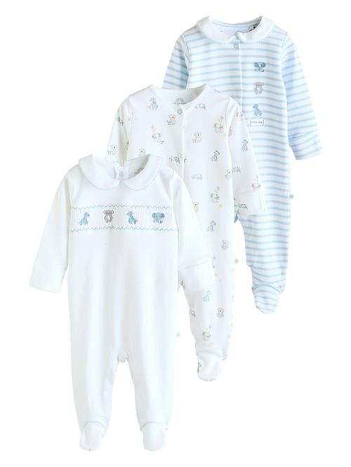 Next Nattøj  lyseblå / lysegrå / orange / hvid