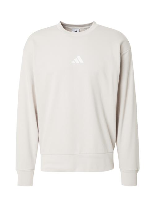 ADIDAS SPORTSWEAR Sportsweatshirt 'FEELCOZY'  lysegrå / hvid