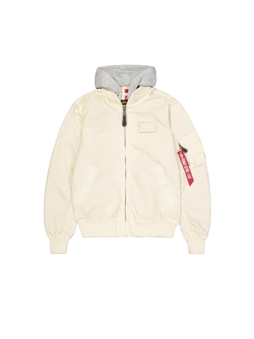 ALPHA INDUSTRIES Overgangsjakke 'MA-1'  creme / grå