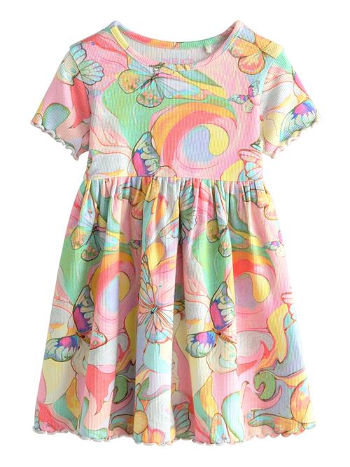 Next Kjole  lyseblå / gul / mint / gammelrosa