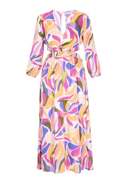 IZIA Kjole 'Fashion Look'  beige / royalblå / grøn / lavendel