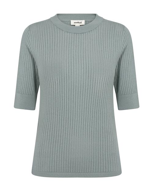 SOAKED IN LUXURY Pullover 'Spina'  røgblå