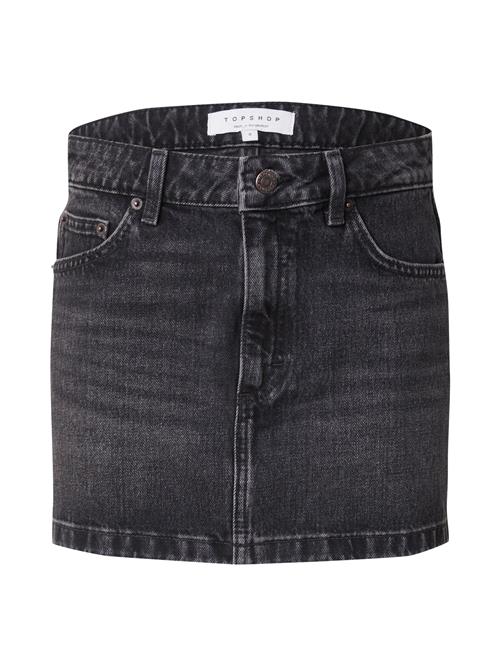 TOPSHOP Nederdel  black denim