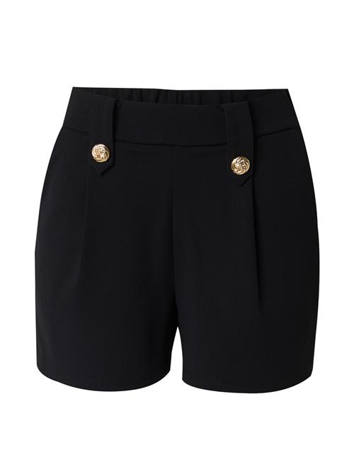 ONLY Bukser med lægfolder 'ONLSANIA'  sort