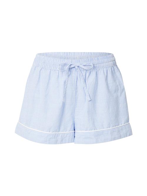 Hunkemöller Pyjamasbukser  lyseblå / hvid