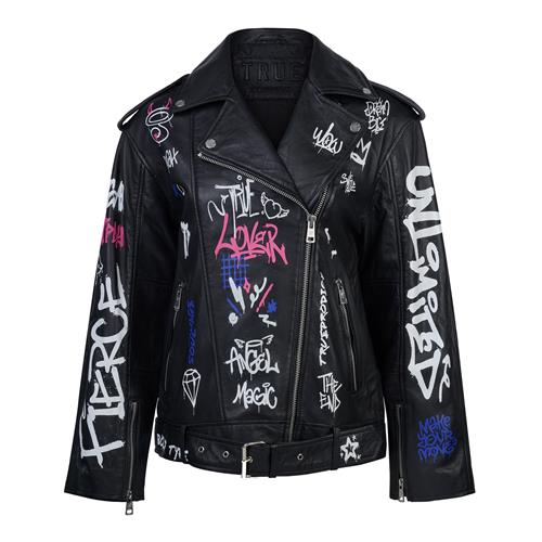 trueprodigy Overgangsjakke 'Anya'  blå / pink / sort / hvid