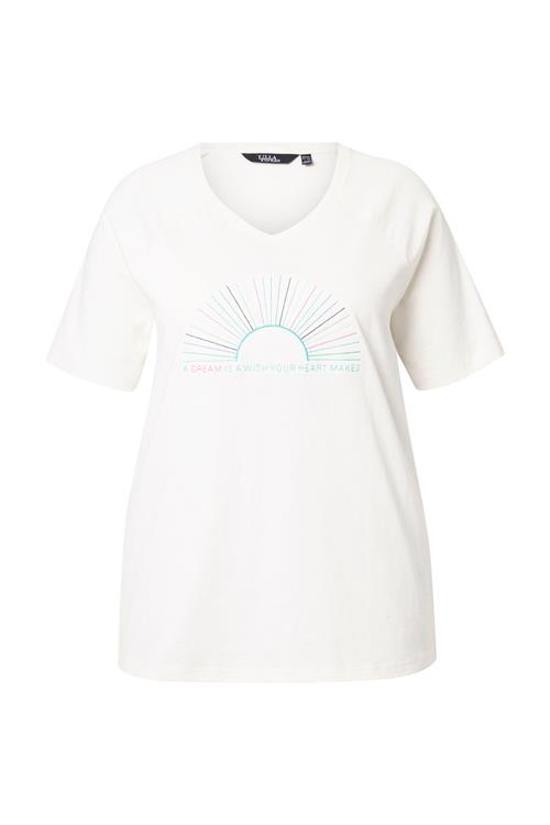 Ulla Popken Shirts  turkis / lysegrøn / pink / offwhite