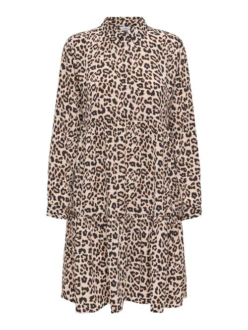 JDY Blusekjole 'JDYPiper'  beige / brokade / sort