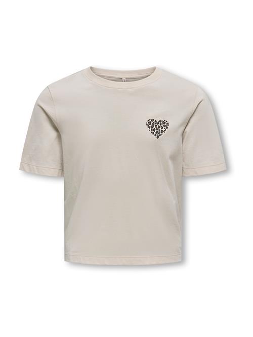 ONLY GIRLS Bluser & t-shirts 'KOGREX'  ecru / brun / stone / sort