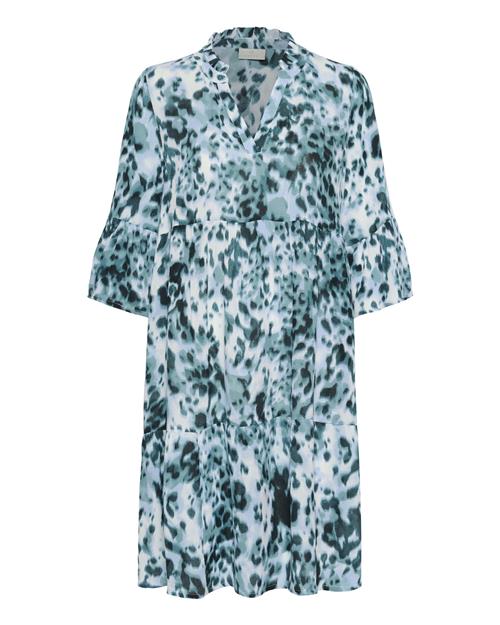 Kaffe Kjole 'Hera Amber'  lyseblå / khaki / gran / hvid