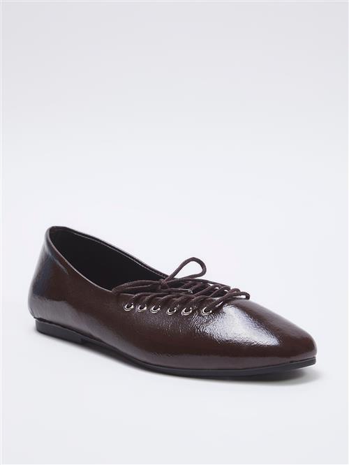 Trendyol Ballerinasko  mørkebrun