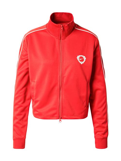 Nike Sportswear Sweatjakke  rød / hvid