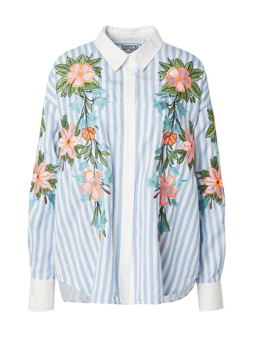 Essentiel Antwerp Bluse 'Hotswolds2'  blå / grøn / orange / hvid