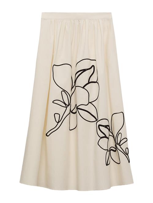 MANGO Nederdel 'BARI'  sort / offwhite