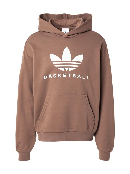 ADIDAS ORIGINALS Sweatshirt  brun / hvid