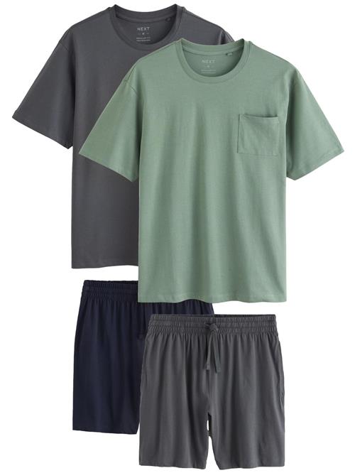 Next Pyjamas lang  grå / grøn / sort
