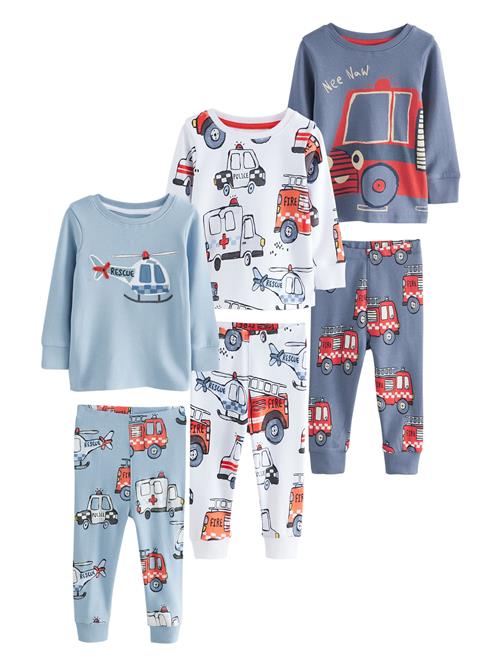 Next Nattøj  røgblå / lyseblå / rød / hvid