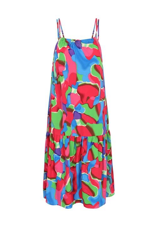 ebeeza Kjole 'Spring Summer'  blå / grøn / pink / hindbær