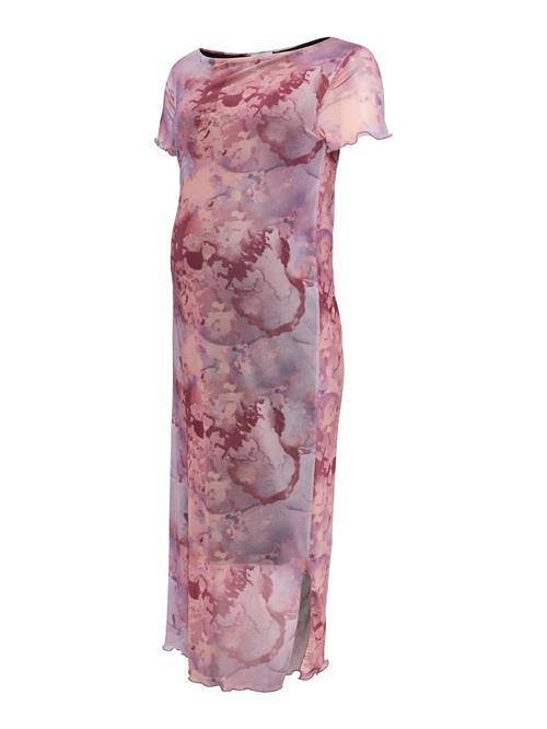 MAMALICIOUS Kjole  rustbrun / lyselilla / pastelrød