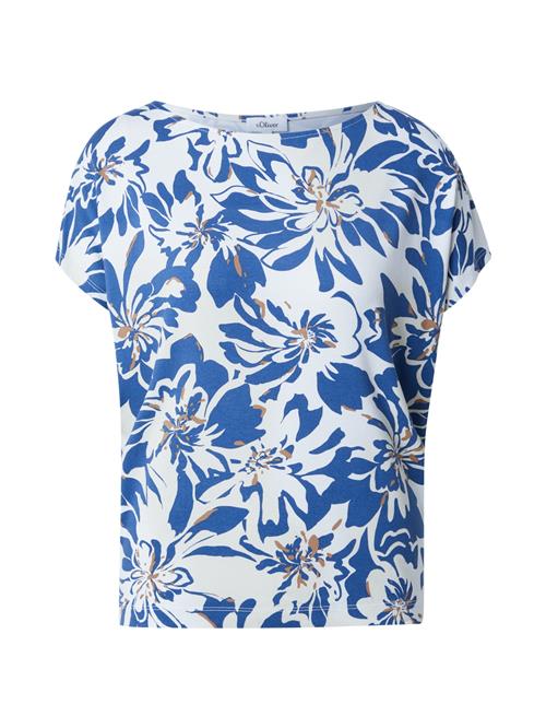 s.Oliver Shirts  mørkebeige / koboltblåt / hvid