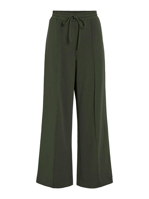 VILA Bukser med lægfolder 'VIClua'  gran