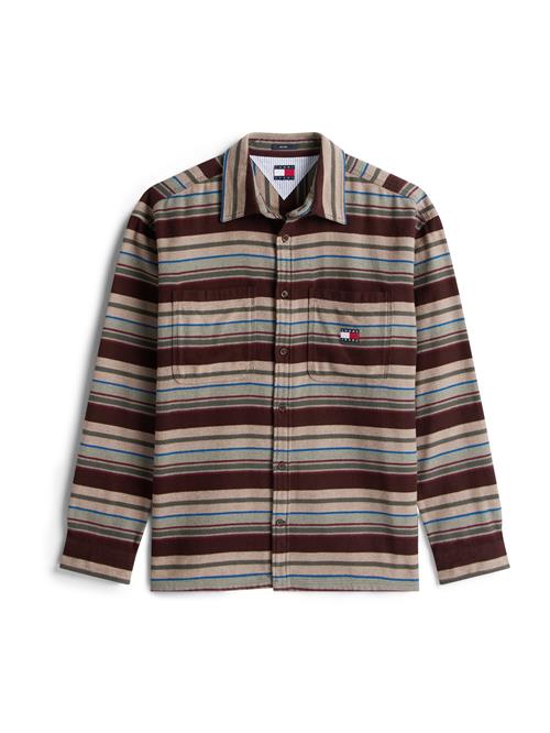 Tommy Jeans Skjorte  blå / cappuccino / pastelgrøn / vinrød