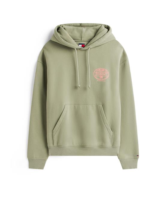 Tommy Jeans Sweatshirt 'NOVELTY'  pastelgrøn / hvid