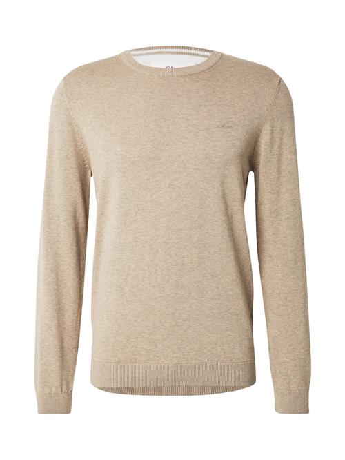 s.Oliver Pullover  beige-meleret