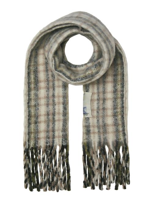 JACK & JONES Sjal 'JACNORREBRO'  beige / mørkeblå / hvid