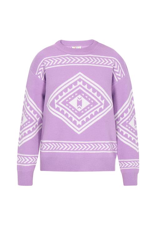 IZIA Pullover  lavendel / hvid