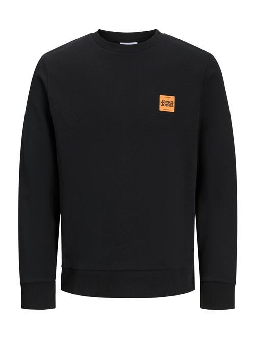 JACK & JONES Sweatshirt 'JJBRANDY'  lyseorange / sort