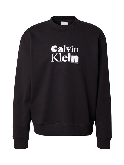 Calvin Klein Sweatshirt  sort / hvid