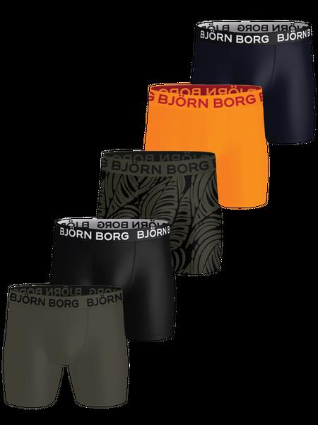 Björn Borg Sports Microfiber Boxers 5-pack Sort, XXL