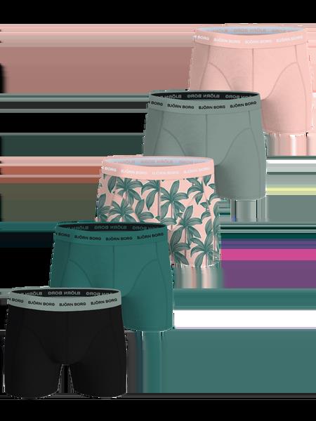 Björn Borg Cotton Stretch Boxers 5-pack Sort, XS