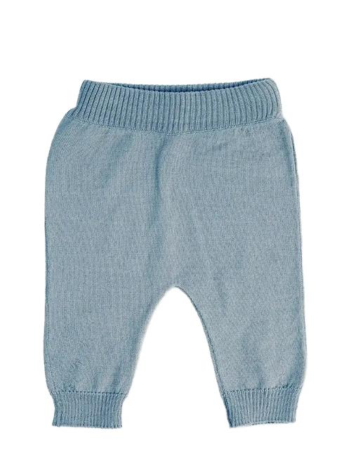 Smallstuff | Pants, Flat Knit Merino Wool, Blue | 92/98