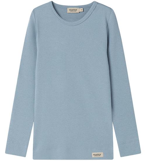 MarMar Bluse - Rib - Bomuld/Modal - Blue Iris