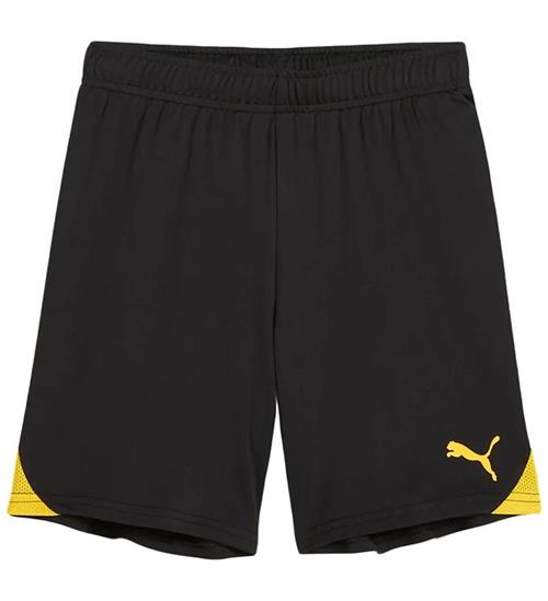 Puma Sportsshorts - TeamGOAL - Sort m. Gul