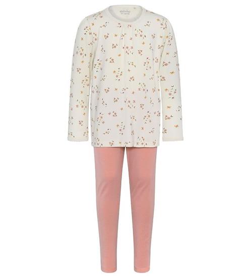 Minymo Nattøj - Bambus - Veiled Rose Flower/Misty Rose