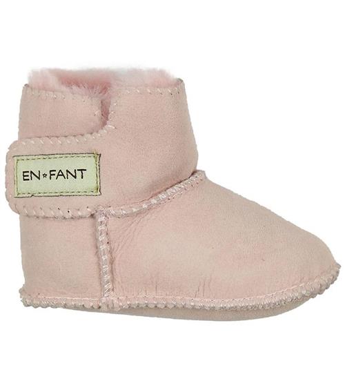 En Fant Lammeskindsfutter m. For - Lyserød