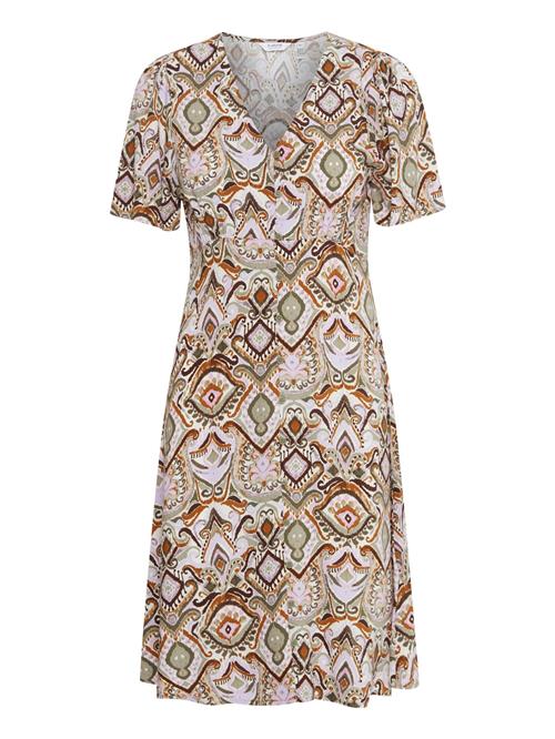 b.young Kjole 'Joella'  lysebeige / cognac / lysegrøn / pastellilla