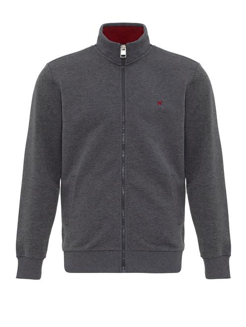 Williot Sweatjakke  mørkegrå / blodrød