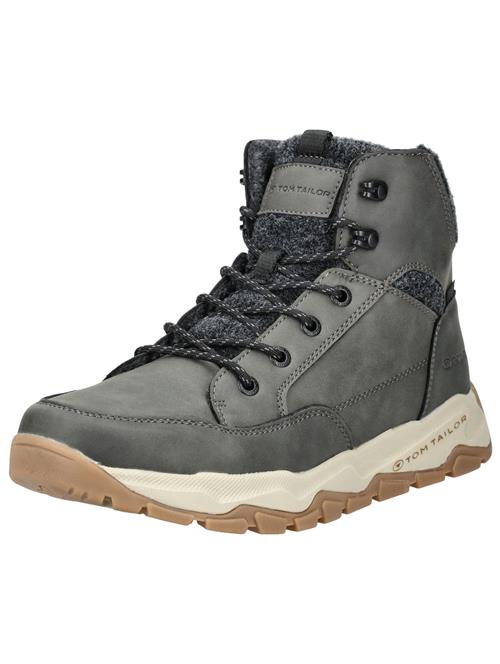 TOM TAILOR Snørestøvler  mørkegrå