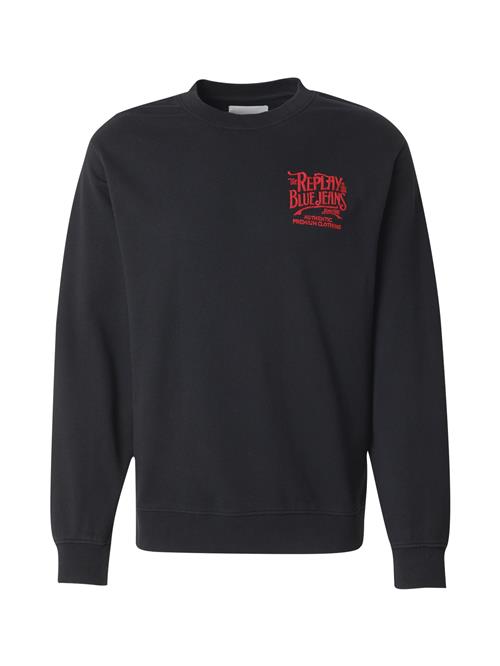 REPLAY Sweatshirt  rød / sort