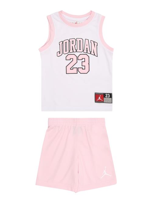 Jordan Sæt  lyserød / sort / hvid