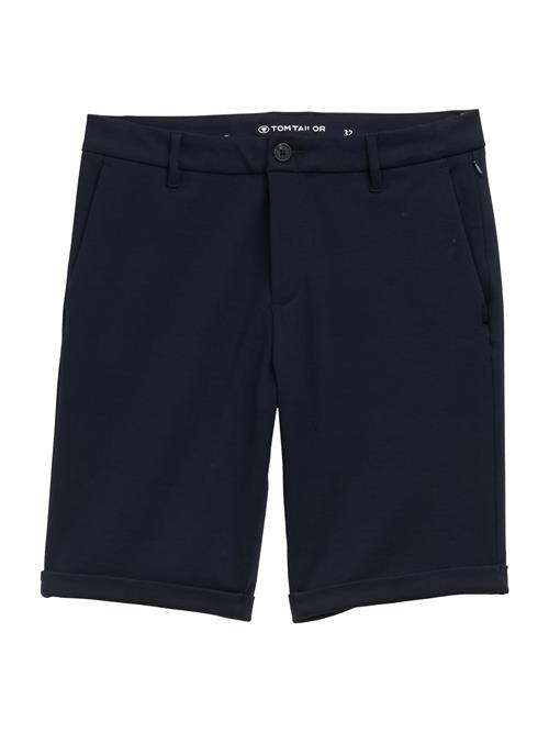 TOM TAILOR Lærredsbukser  mørkeblå